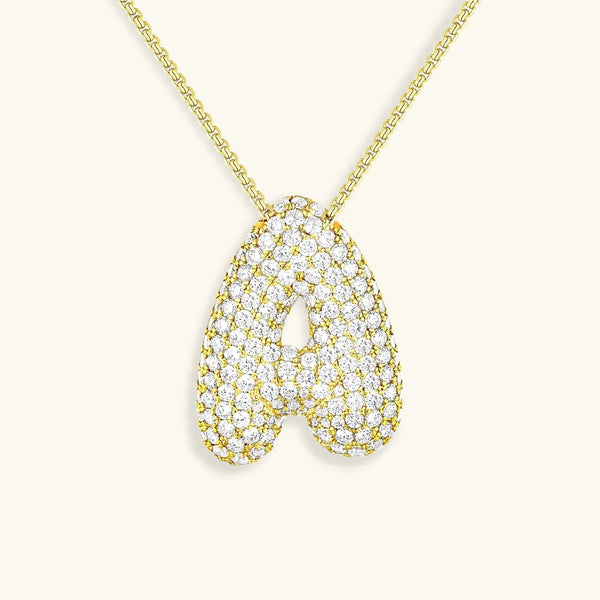 Crystal Bubble Diamond Necklace