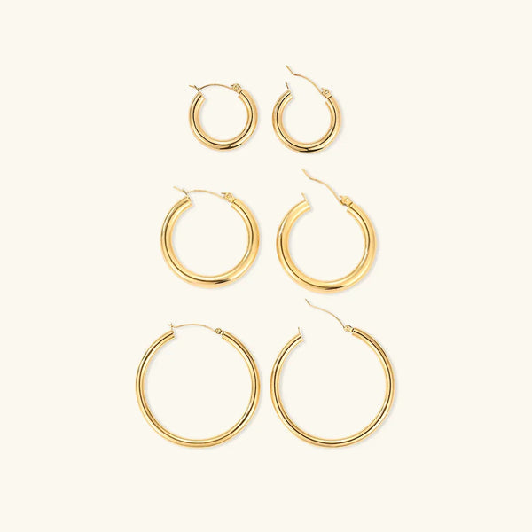 Classic Broad Round Hoops