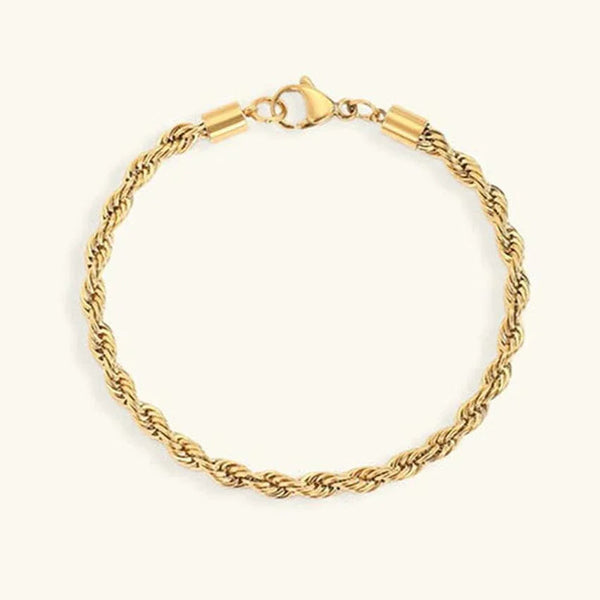 Gold Rope Elegant Chain Bracelet