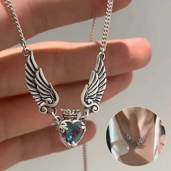 Gothic Crown Wings Necklaces